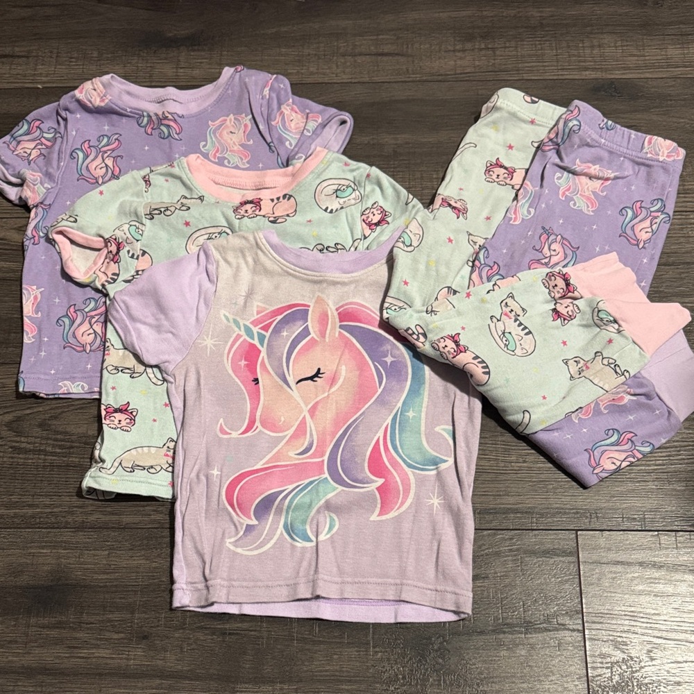 Kirkland Unicorn Dreams Kids Pajama Set - Purple and Pink
